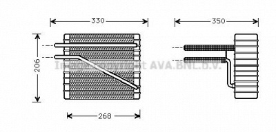 AVA QUALITY COOLING fdv269 -  Испаритель, кондиционер